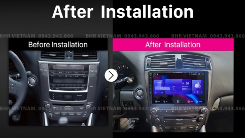 Màn hình DVD Android liền camera 360 Lexus IS250 2005 - 2012 | Fujitech 360 